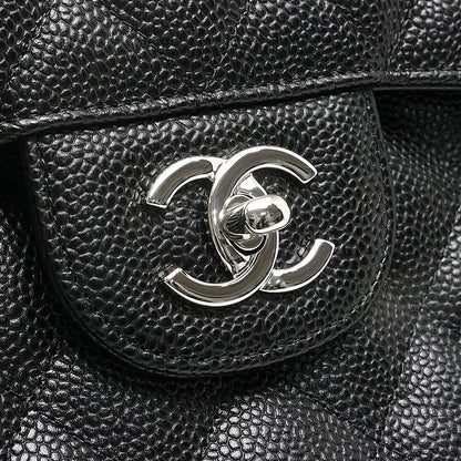 Chanel Matelasse 30 Chain Shoulder Bag W Flap Black And Silver