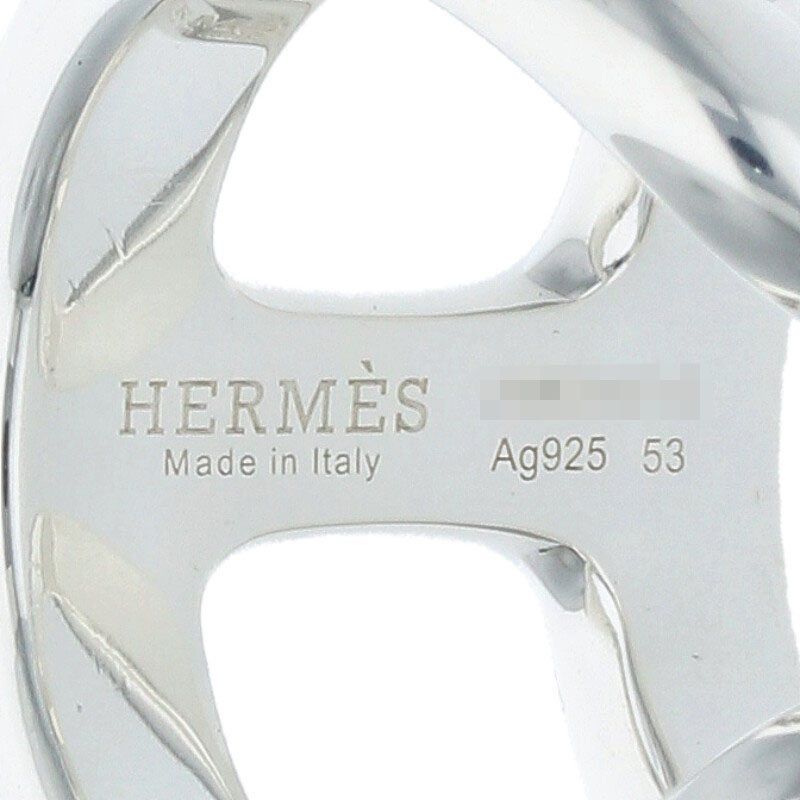 Hermes Osmose GM Osmose GM Silver Ring Men's 53 13