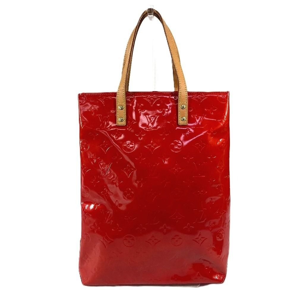Louis Vuitton Shoulder Bag Reed MM Monogram Vernis Canvas Rouge Red