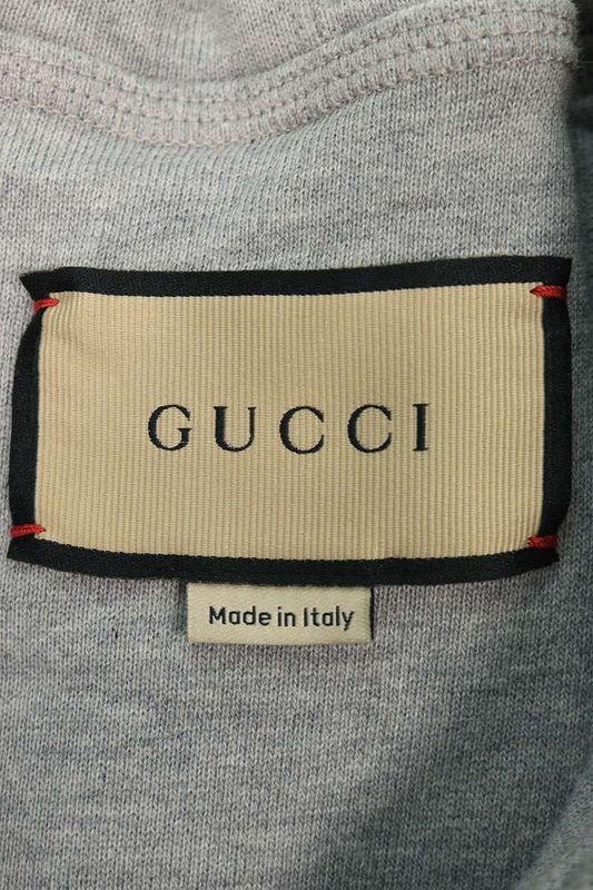 Gucci 697042 Xdb0u Denim Transitional Sleeveless Hoodie With Back Patch Men's 52