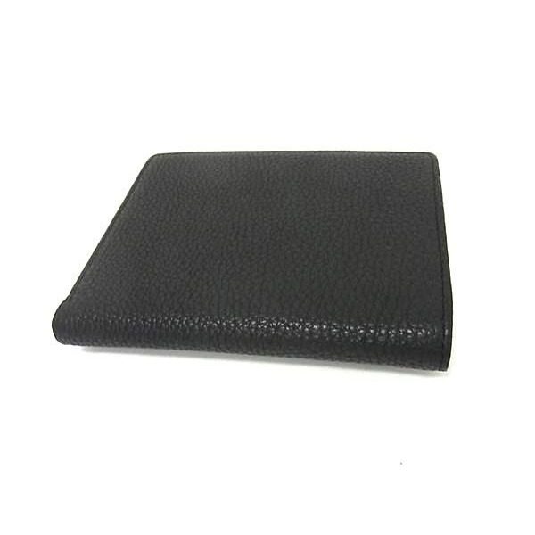 Versace Sunburst Leather Bifold Wallet Billfold Coin Purse Black — view 2