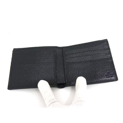 Gucci 0416 Nylon Canvas And Leather Fold Wallet Black Bm7560 — view 3