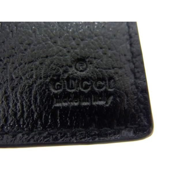 Gucci 0416 Nylon Canvas And Leather Fold Wallet Black Bm7560 — view 5