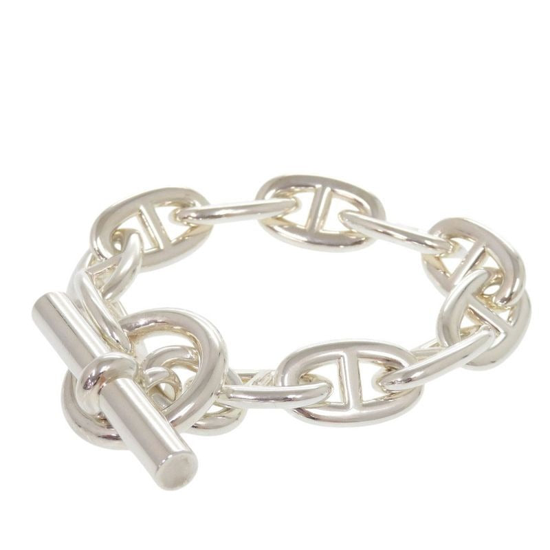 Hermes Chaine D'ancre T GM 11 Frames Silver 925 Bracelet 1502