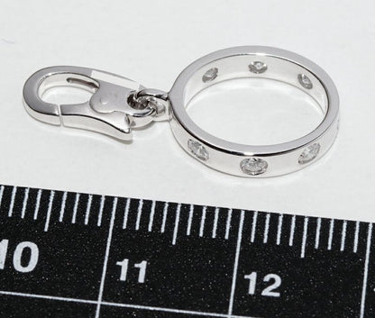 Cartier Pendant Top Charm 18K White Gold Diamond 7P Baby Love Charm Full