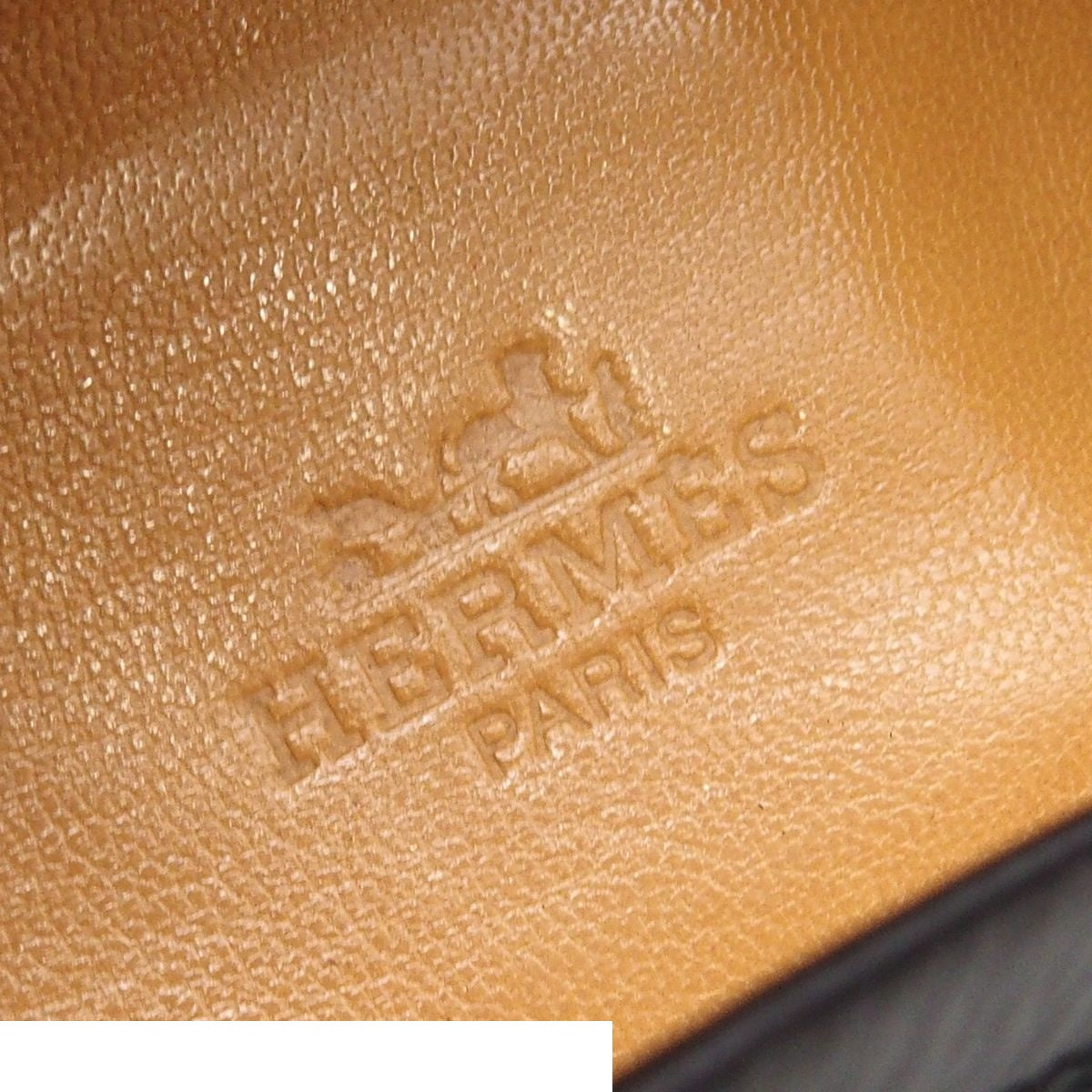 Hermes Loafers Black Leather H Logo Square Toe 42 Shoes — view 6
