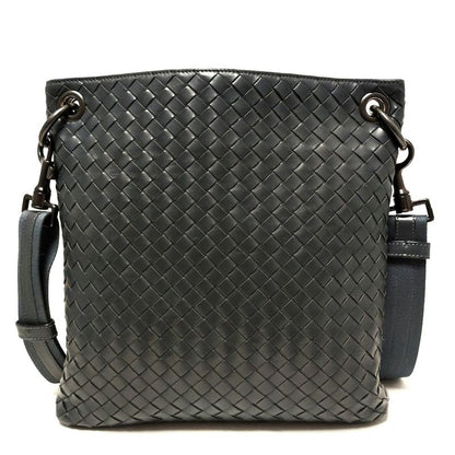 Bottega Veneta Intrecciato 172736 Navy Detachable Strap Leather