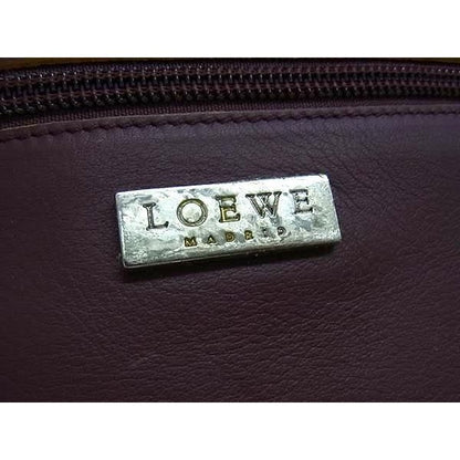 Loewe Handbag Elcano Bordeaux Leather — view 6