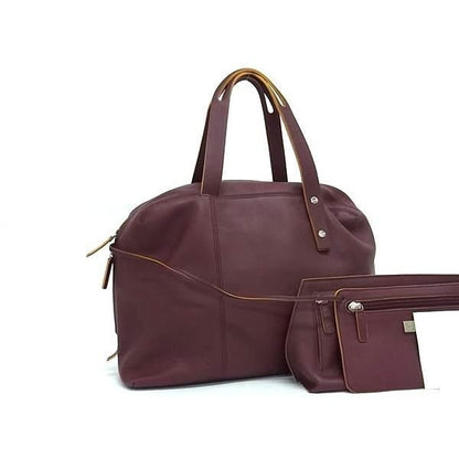 Loewe Handbag Elcano Bordeaux Leather