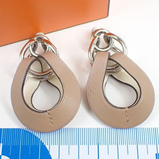 Hermes Earrings Villevolt Chai Nata SS Voswift Silver