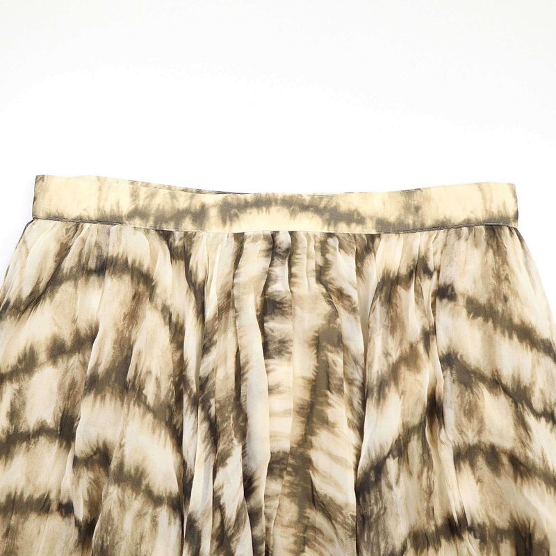 Celine Silk Georgette Maxi Skirt 2j369968q Grayish 36