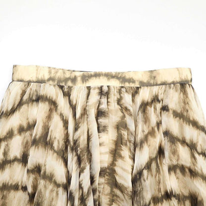 Celine Silk Georgette Maxi Skirt 2j369968q Grayish 36