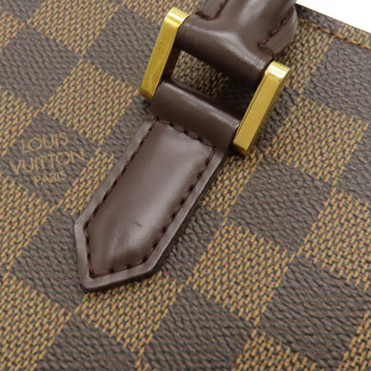 Louis Vuitton Venice PM Tote Bag Damier Canvas Damier Ebene Gold Hardware Brown