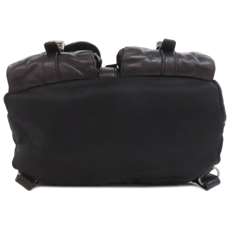 Prada Logo Hardware Backpack Daypack Nylon Women