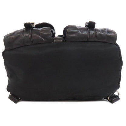 Prada Logo Hardware Backpack Daypack Nylon Women
