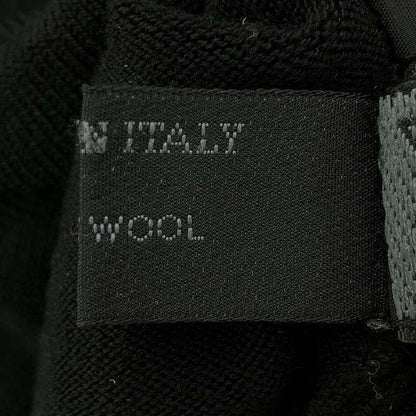 Prada | Wool V-neck Knit Dress | 50 | Black | Women