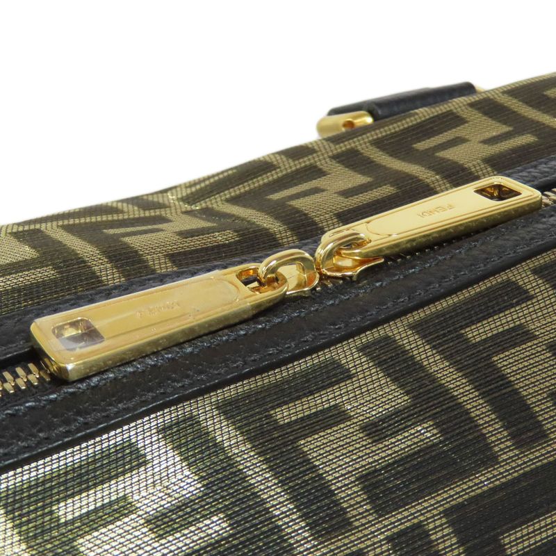 Fendi Zucca Pattern 2WAY Boston Bag PVC Ladies