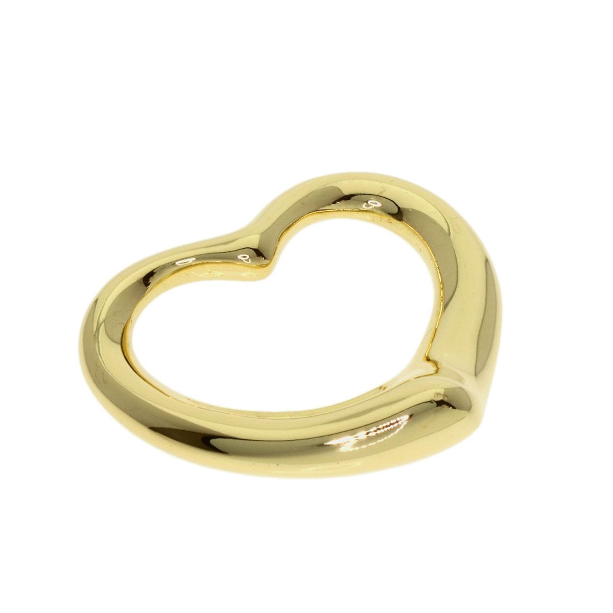 Tiffany & Co. Open Heart Top Pendant 18K Yellow Gold