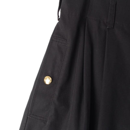 Celine Edith Liman Edith Liman Cotton Snap Button Gold Button High Waist Skirt