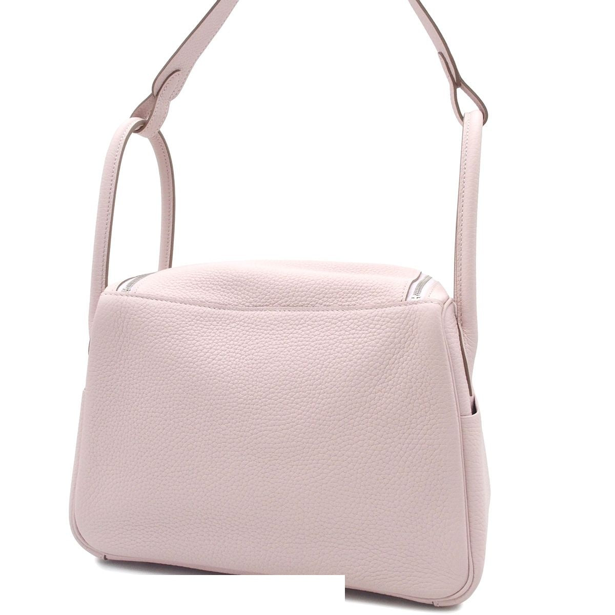 Hermes Lindy 26 Verso Mauve Pale Nata Silver Taurillon Clemence 2-Way Shoulder — view 2