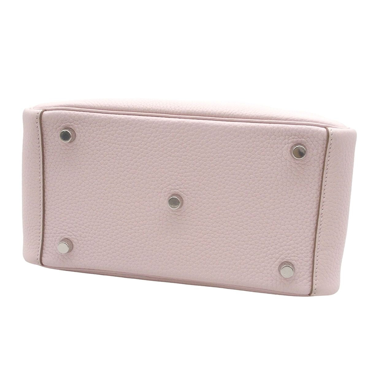 Hermes Lindy 26 Verso Mauve Pale Nata Silver Taurillon Clemence 2-Way Shoulder — view 3