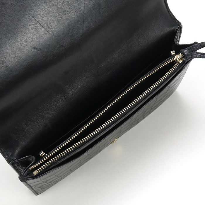 Balenciaga 444168 Chain Wallet Leather Women