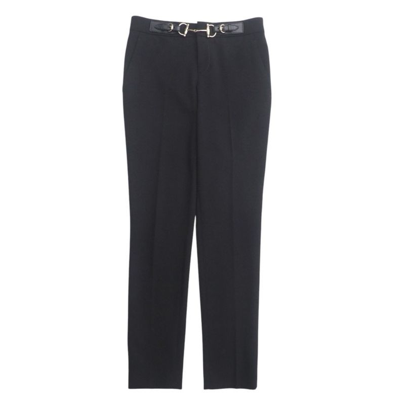 Gucci Pants Size 36 Horsebit Belt Slacks Tapered Pants Made In Italy 20250404