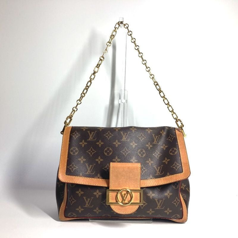 Louis Vuitton Shoulder Bag Dauphine Soft GM Monogram Canvas Brown