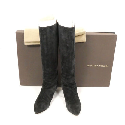 Bottega Veneta Long Boots 36.5 Suede Wedge Sole