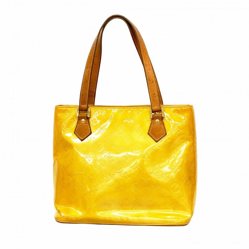 Louis Vuitton Tote Bag Vernis Houston M91004 Beige Women's