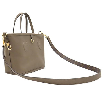 Louis Vuitton 2way Bag Neverfull Inside Out BB Monogram Canvas Grain Leather