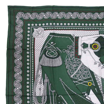 Hermes Carre 140 Scarf Zouaves Et Dragons Cashmere Silk Large Shawl