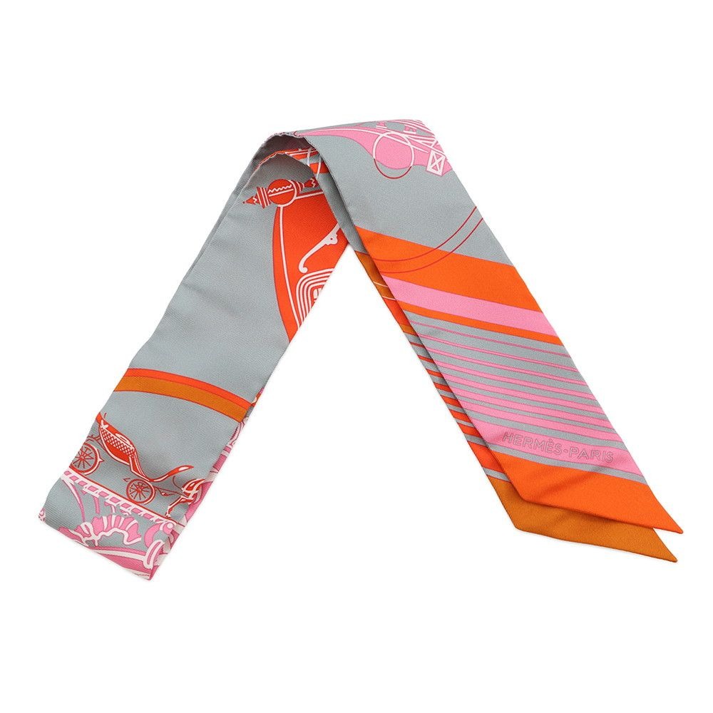 Hermes Scarf Twill Ex Libris Silk Fall/winter