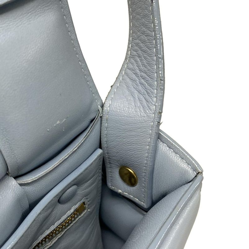 Bottega Veneta Shoulder Bag Padded Cassette Light Blue Lambskin