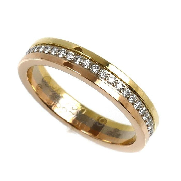 Cartier 18k Yellow Gold PG WG Vendome Ring Diamond 49