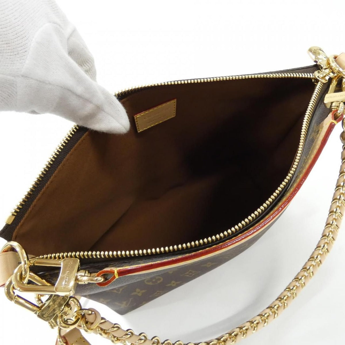 Louis Vuitton Monogram Multipass Shoulder Bag Brown Marron — view 4