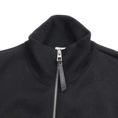 Loewe 23aw Anagram Zip-Up Wool Knit Sweater H526y16k42 Black XXL