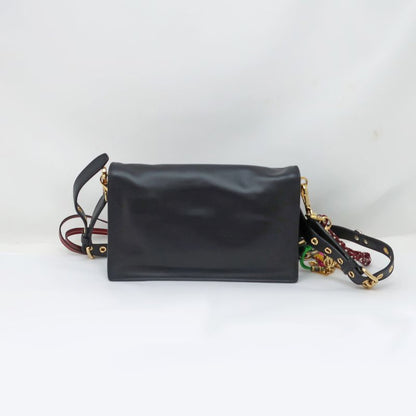Prada Soft Sound Small Leather Shoulder Bag With Prada Charm 1bd379