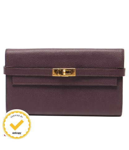 Hermes Wallet Gold Kelly