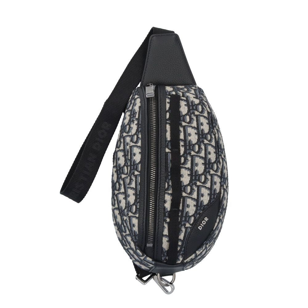 Dior Scarab Oak Belt Bag Leather Beige Black