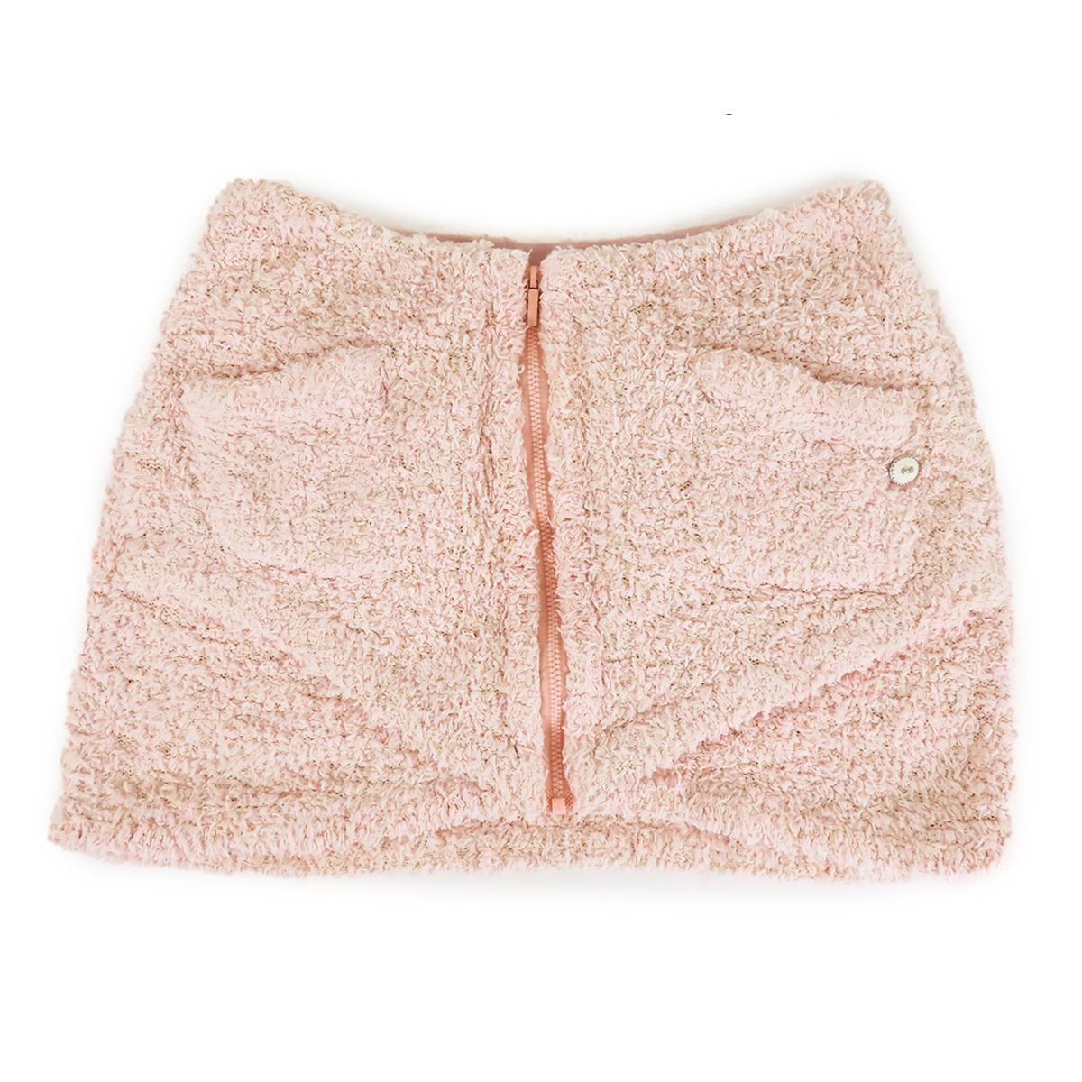 Chanel Mini Skirt Pale Pink Cotton 36