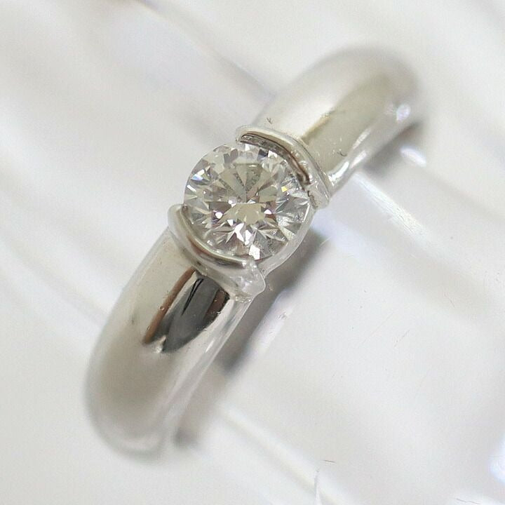 Tiffany & Co. Dots Solitaire Diamond Ring Platinum