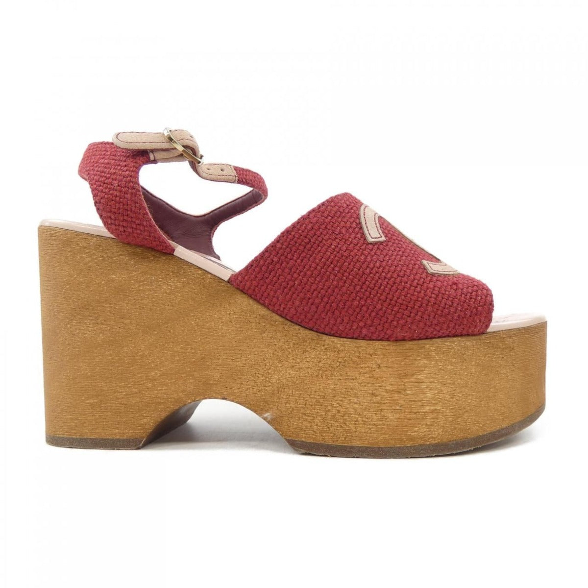 Chanel Sandals Red 37