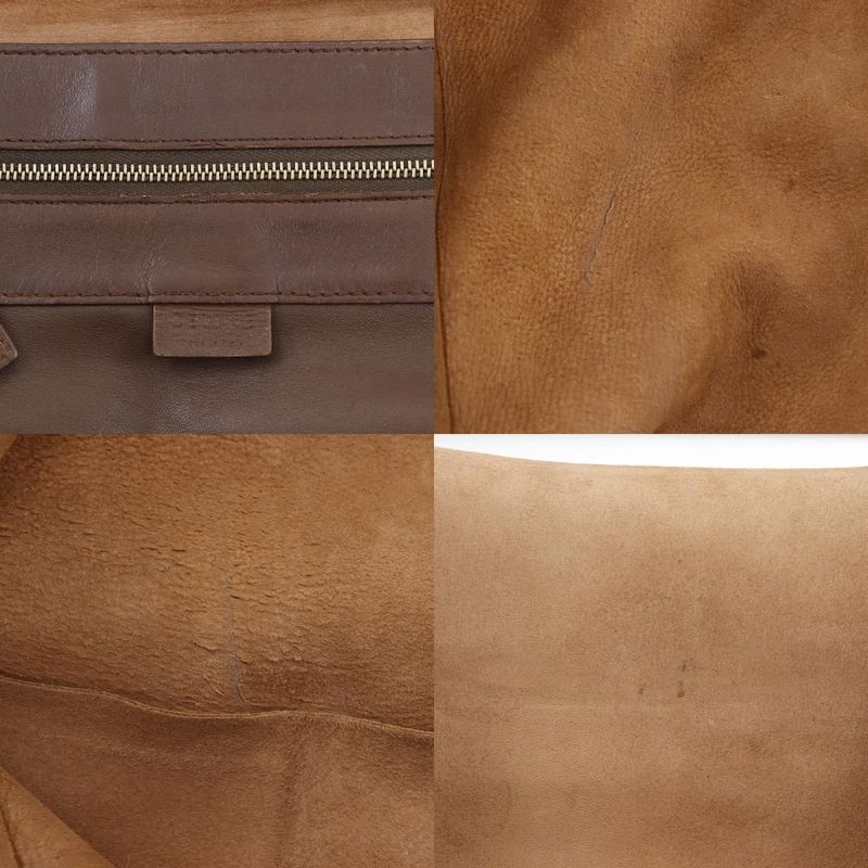 Celine Horizontal Cabas Leather Brown Unisex Tote Bag