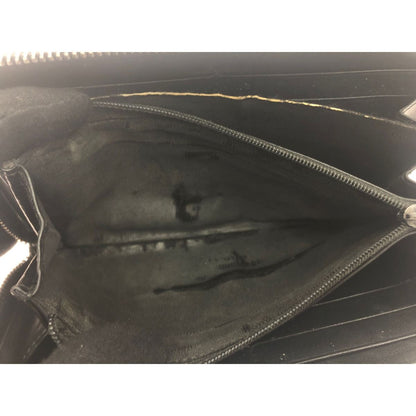 Gucci Diamante Studded Round Zipper Long Wallet GG 2 Zipper Heads