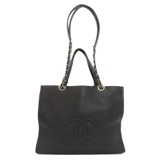 Chanel CC Logo Gold 2-Way Handbag Calf