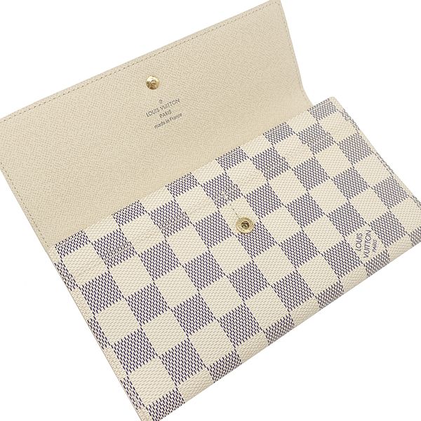 Louis Vuitton Long Wallet Porte Trésor International Damier Azure Canvas Damier
