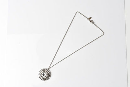 Chanel Necklace Pendant Chain Circle Motif Coco Mark CC
