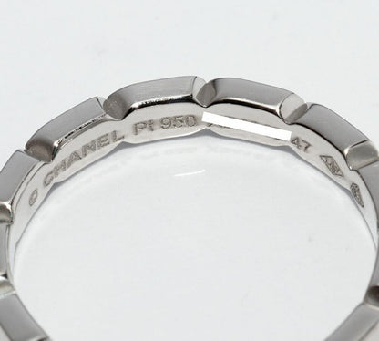 Chanel Pt950 Diamond 2P (approx 002ct) Première Promes Wedding Ring Width 25mm