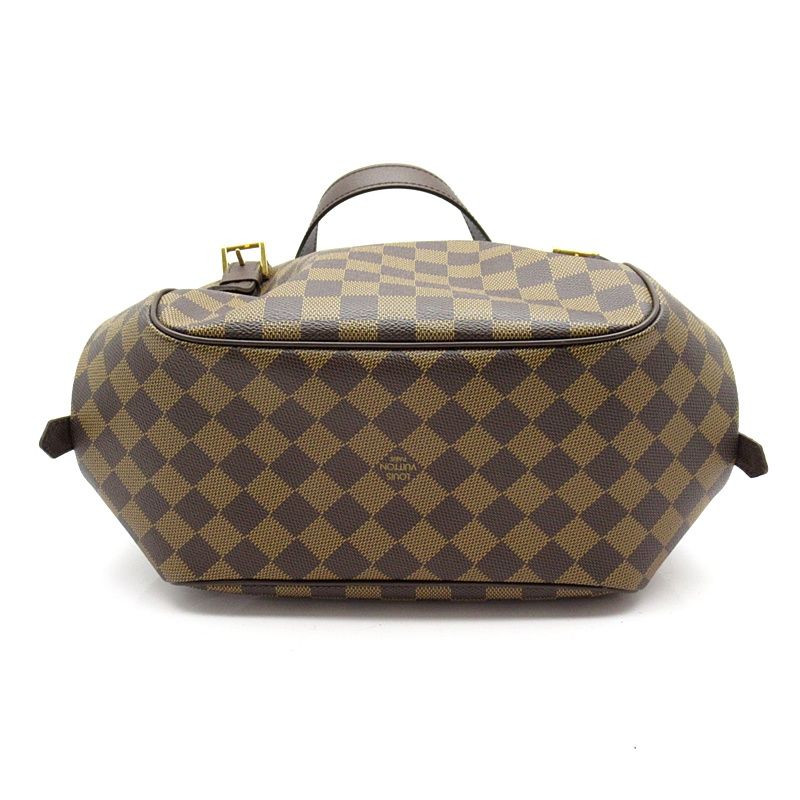 Louis Vuitton Belem MM N51174 Damier Women's Shoulder Bag Brown Excellent